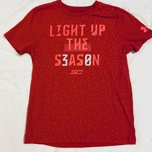 Steph Curry Under Armour Holiday shirt size YM